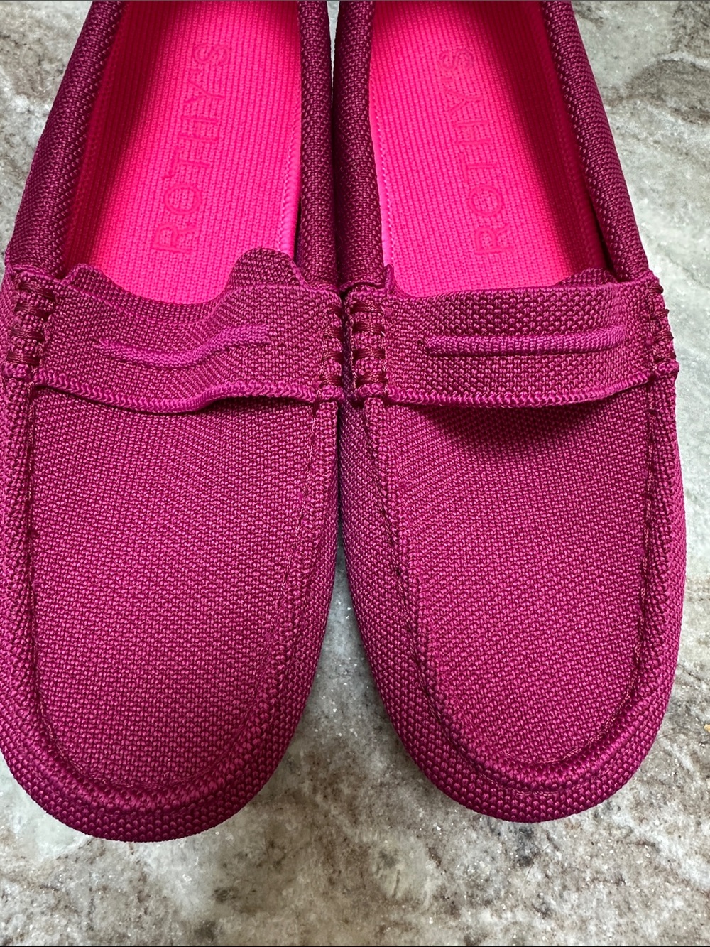 Rothy’s The Driver Loafers in Raspberry - Picture 4 of 8